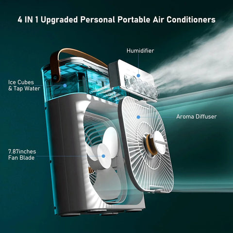 Portable Mini Air Cooler Fan - Portable Mini AC